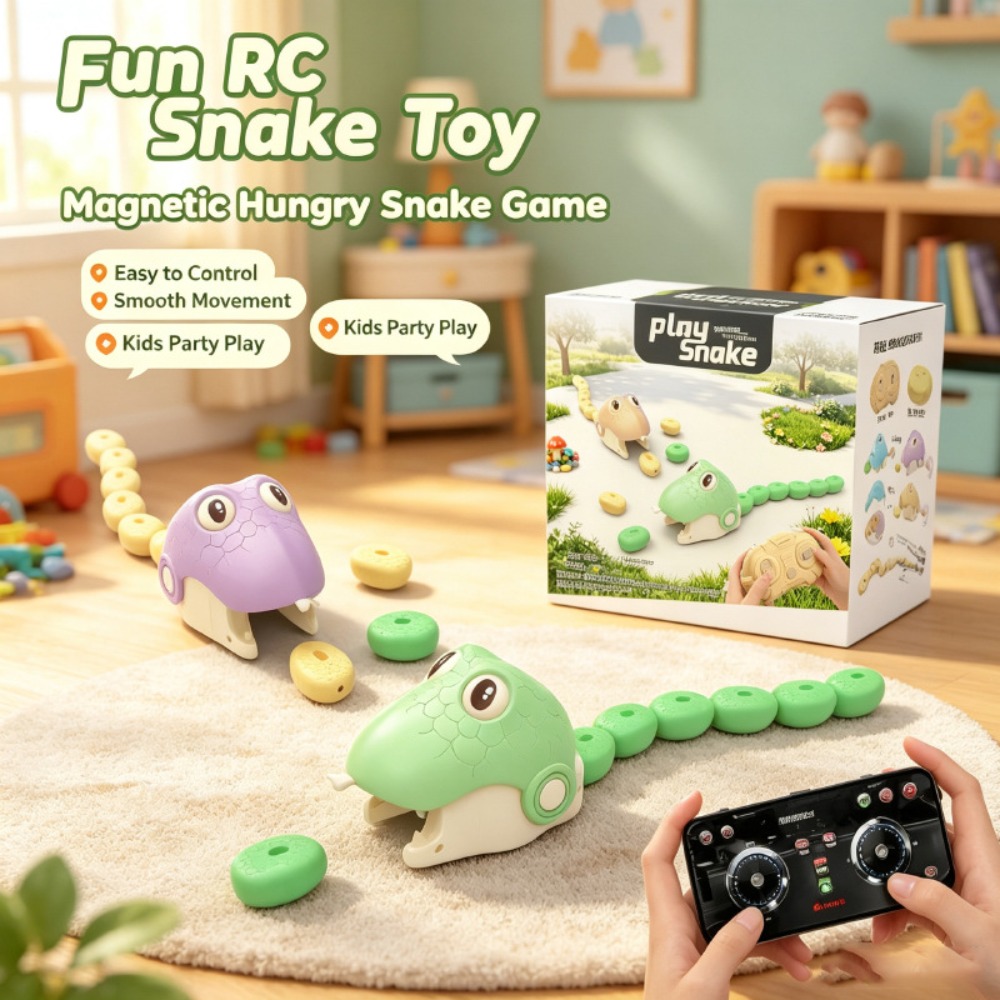 Educational Toys - Zdalnie sterowany magnetyczny wąż Greedy Snake