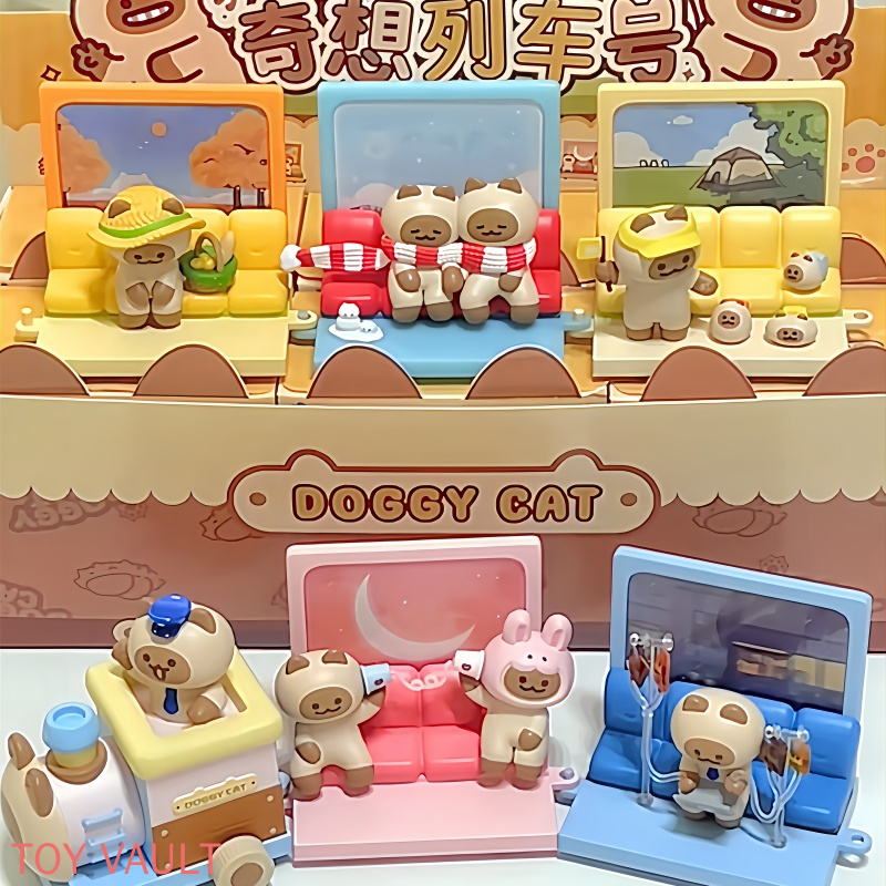 Anime Action Figure Blind Box - Oryginalne figurki Kkv Doggy Cat Fantasy