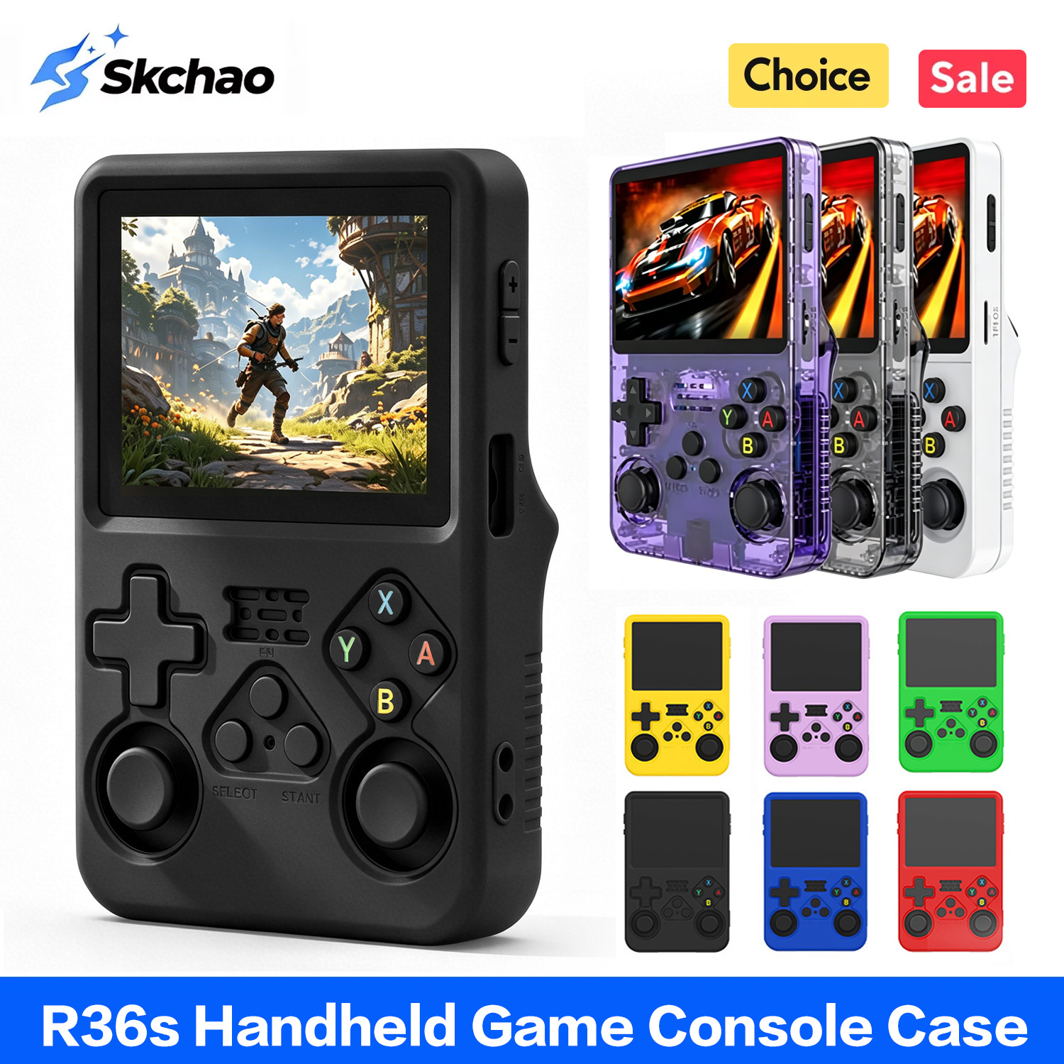 Retro Handheld Game Console R36S - Etui ochronne R36s, silikonowe etui na