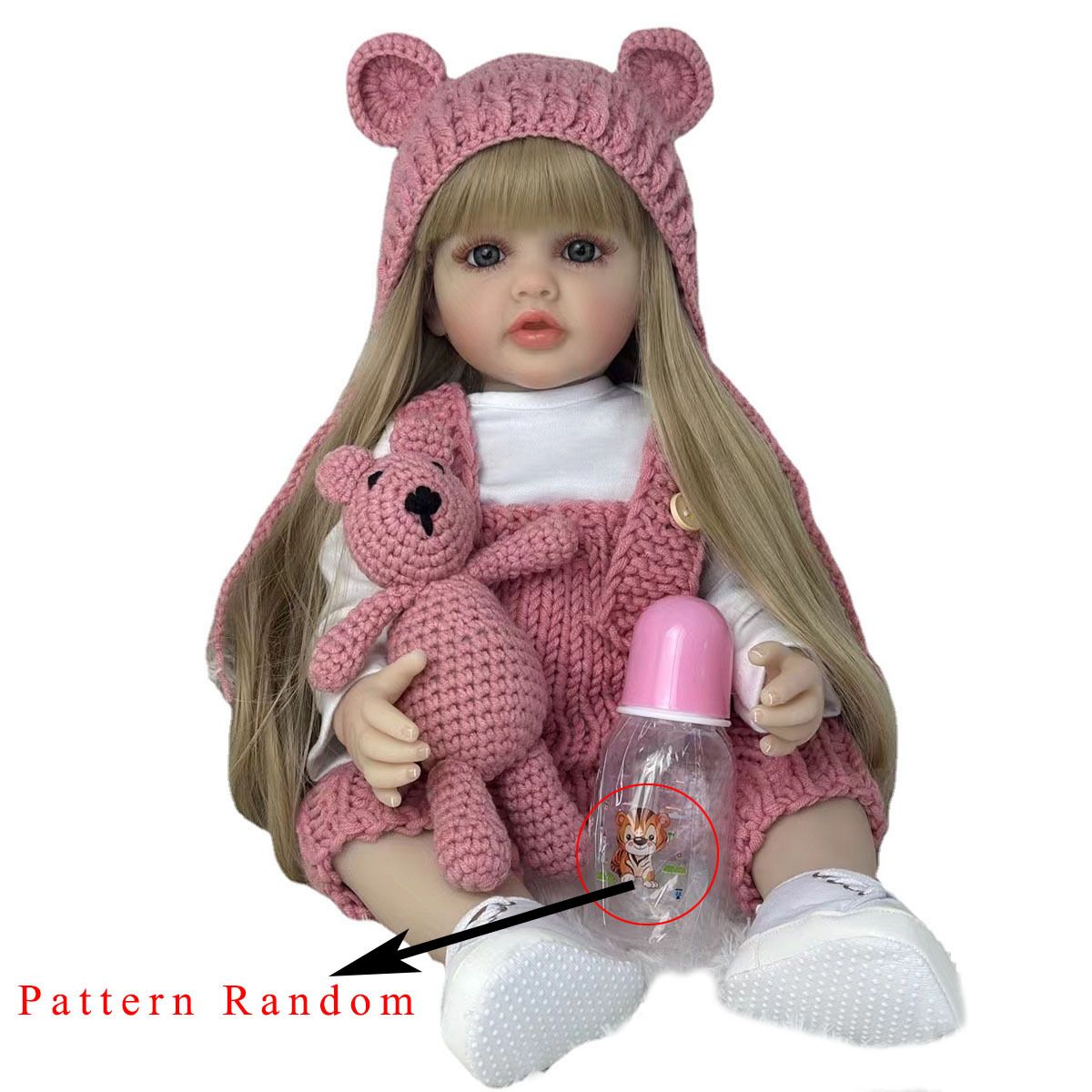 Reborn Baby Doll Silicone Realistic - BZDOLL 55cm 22 cale realistyczna lalka