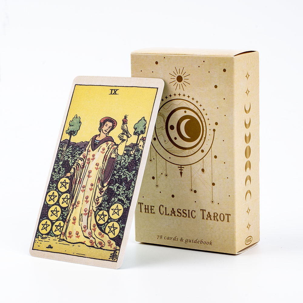 Tarot Cards Deck With Guidebook - Klasyczna gra planszowa Tarot dla początkujących