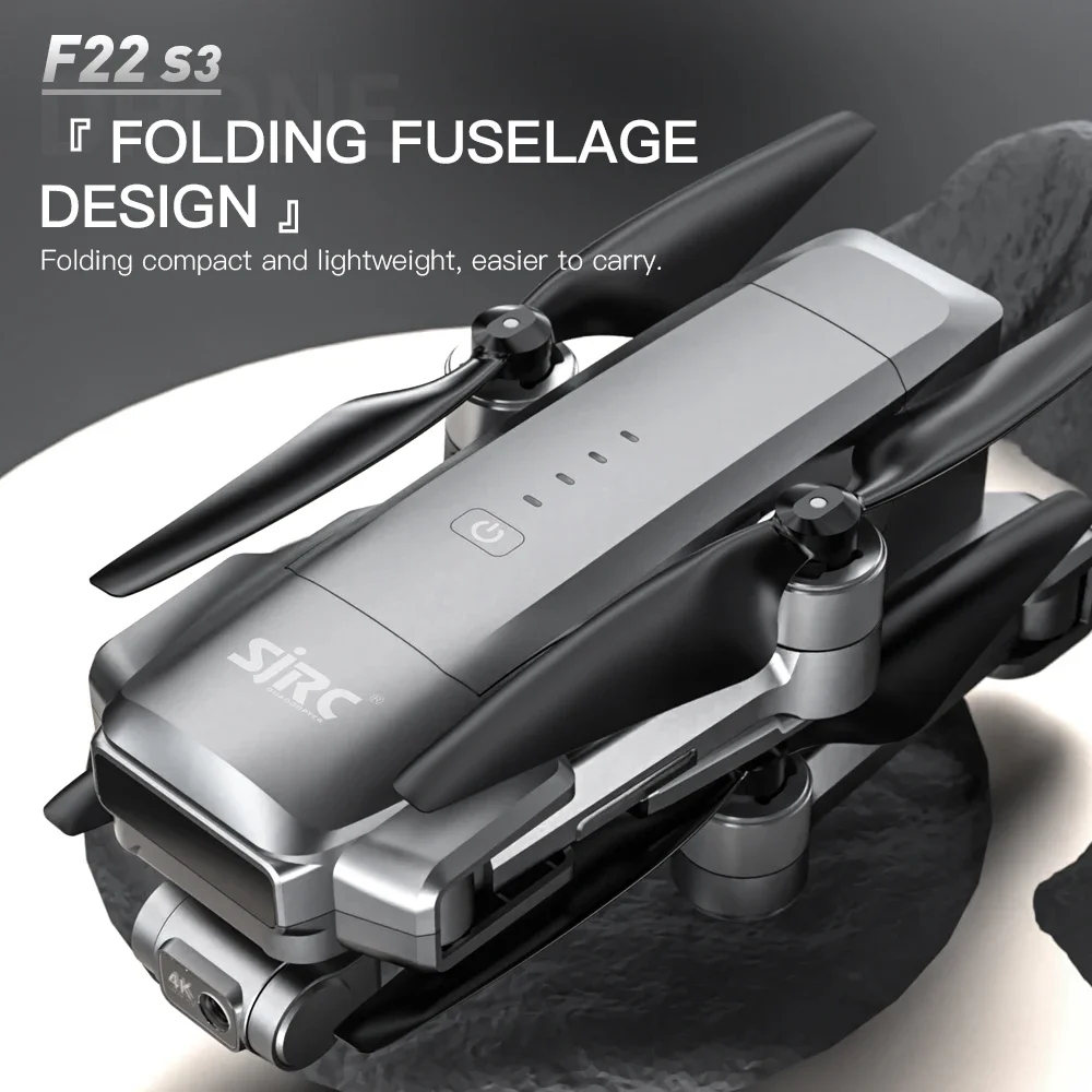 Fpv Brushless Rc Drone 4K - SJRC F22 S3 Pro Składany Quadcopter
