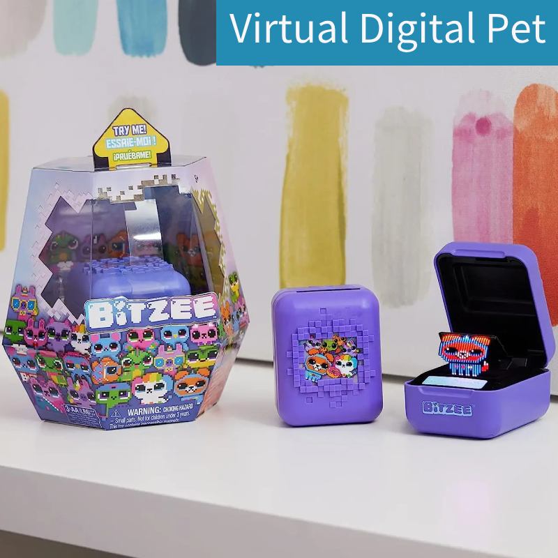 Tamagotchi Electronic Pet Virtual - Bitzee Tamagotchi Zabawka Wirtualny Cyfrowy Zwierzak