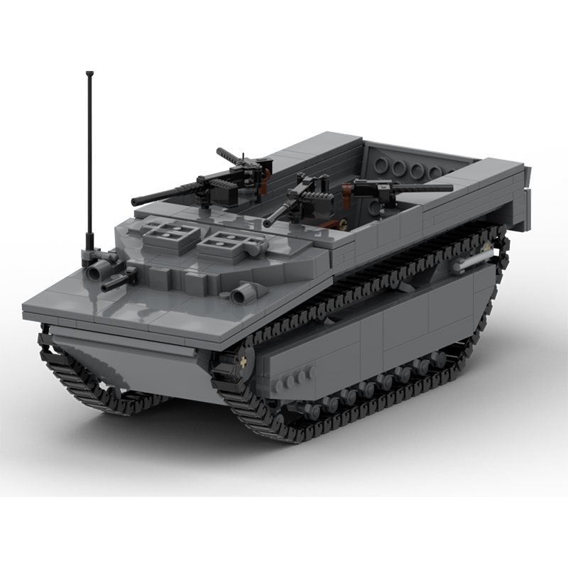 Lego Compatible Military Tank - LVT-4 Nowoczesne Czołgi Wojskowe Model MOC