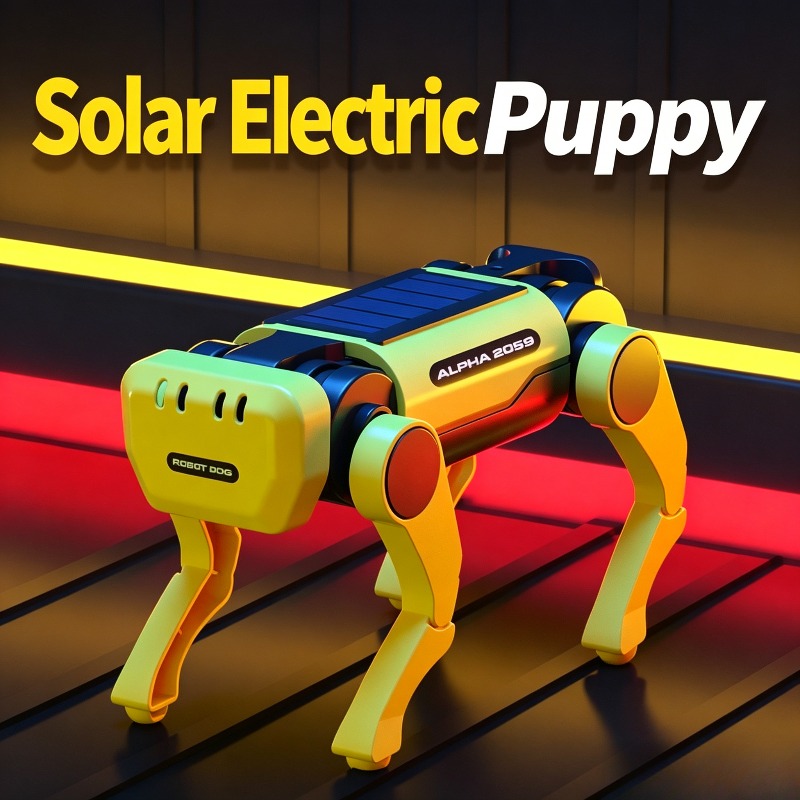 Stem Solar Robot Kit For Kids - Zestaw do samodzielnego montażu mechanicznego psa