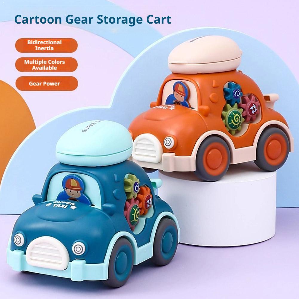 Educational Toys - Miniaturowy autko-zabawka z napędem inercyjnym, zabawki
