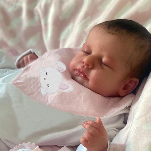 49CM Przytulna silikonowa lalk – Reborn Baby Doll Silicone Realistic recenzja i cena