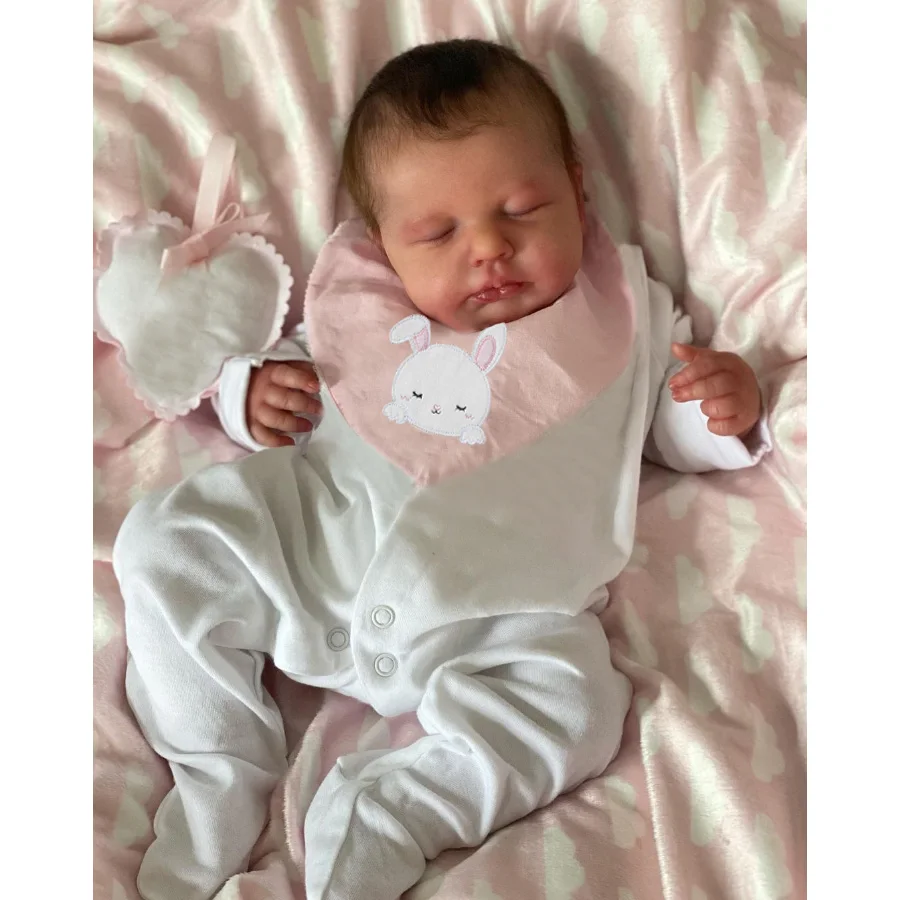 49CM Przytulna silikonowa lalk – Reborn Baby Doll Silicone Realistic recenzja i cena