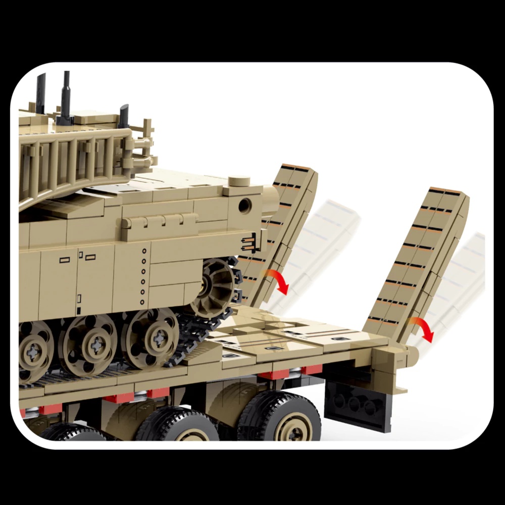 Zestaw Klocków Konstrukcyjnych – Lego Compatible Military Tank recenzja i cena