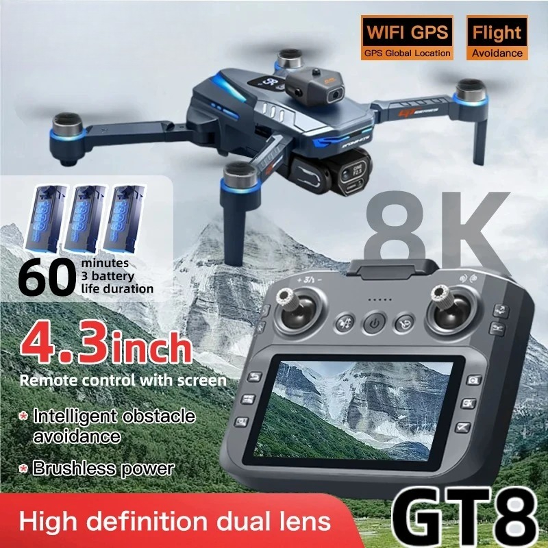 Oryginalny dron GT8 8K Profesj – Fpv Brushless Rc Drone 4K recenzja i cena