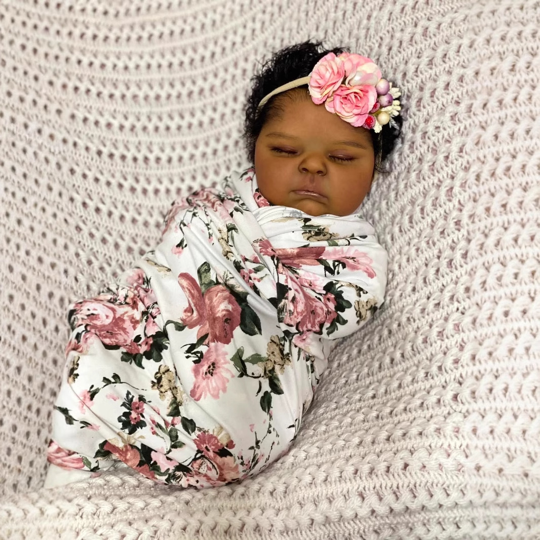 Brzoskwinie z ciemnej skóry 19 – Reborn Baby Doll Silicone Realistic recenzja i cena