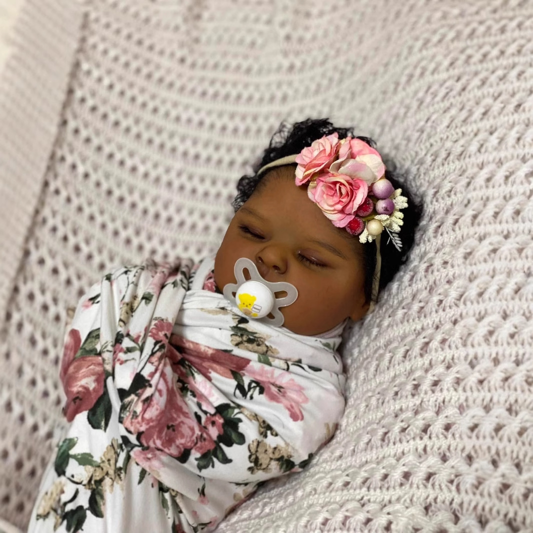 Brzoskwinie z ciemnej skóry 19 – Reborn Baby Doll Silicone Realistic recenzja i cena