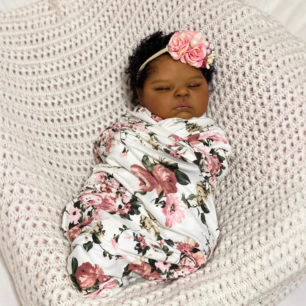 Brzoskwinie z ciemnej skóry 19 – Reborn Baby Doll Silicone Realistic recenzja i cena
