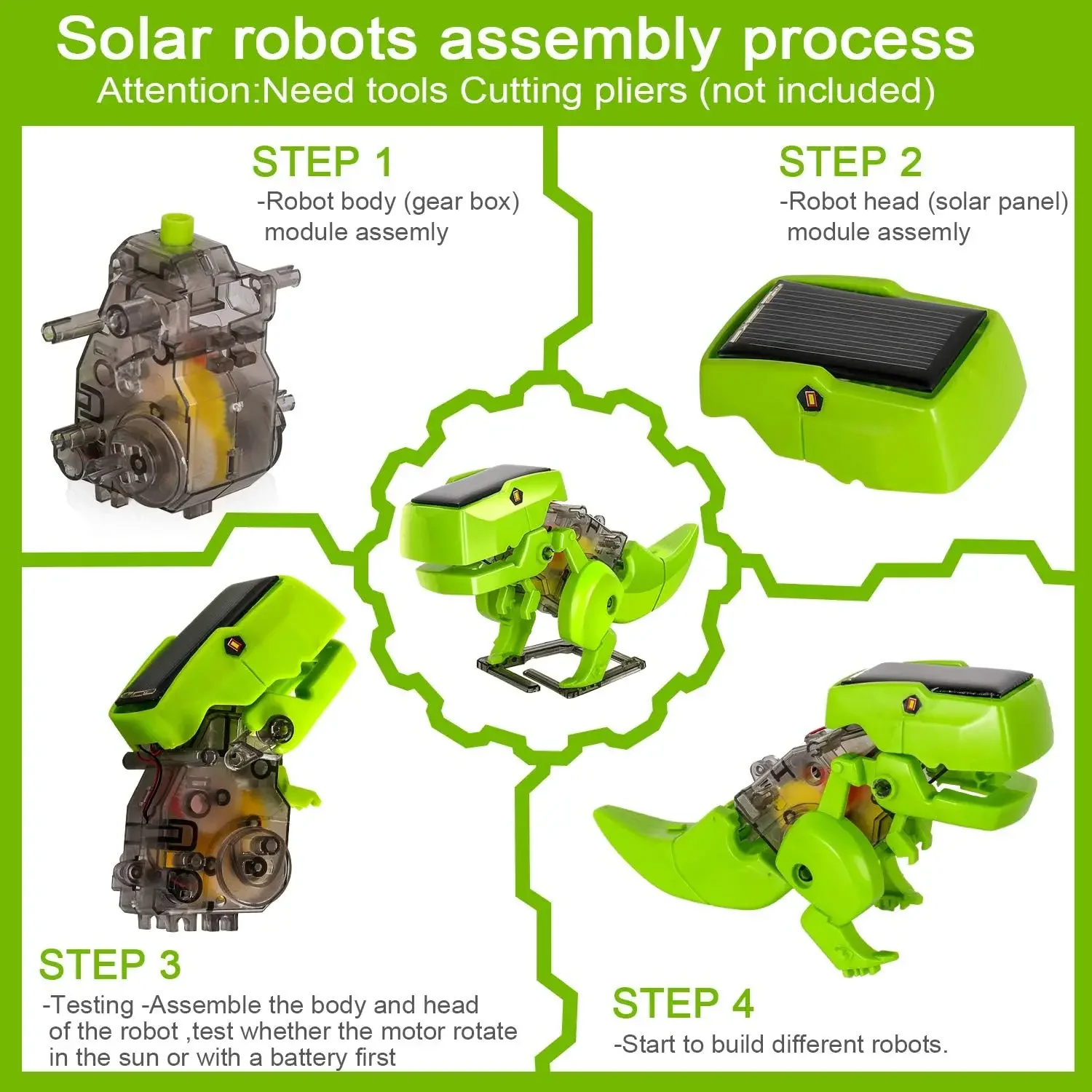 Zestaw robota solarnego 3 w 1. – Stem Solar Robot Kit For Kids recenzja i cena