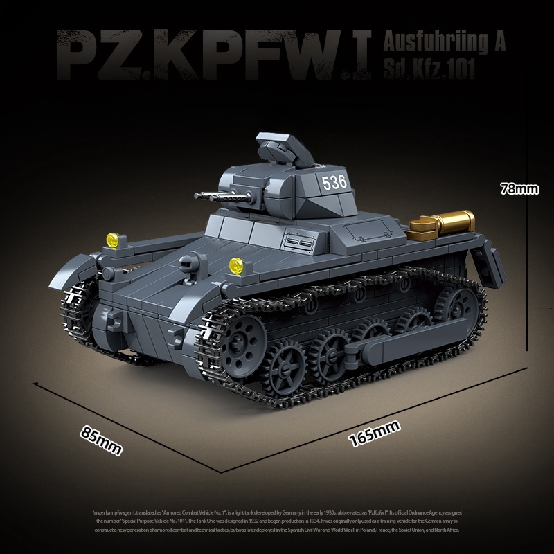 Nowy wojskowy czołg zbrojowy n – Lego Compatible Military Tank recenzja i cena
