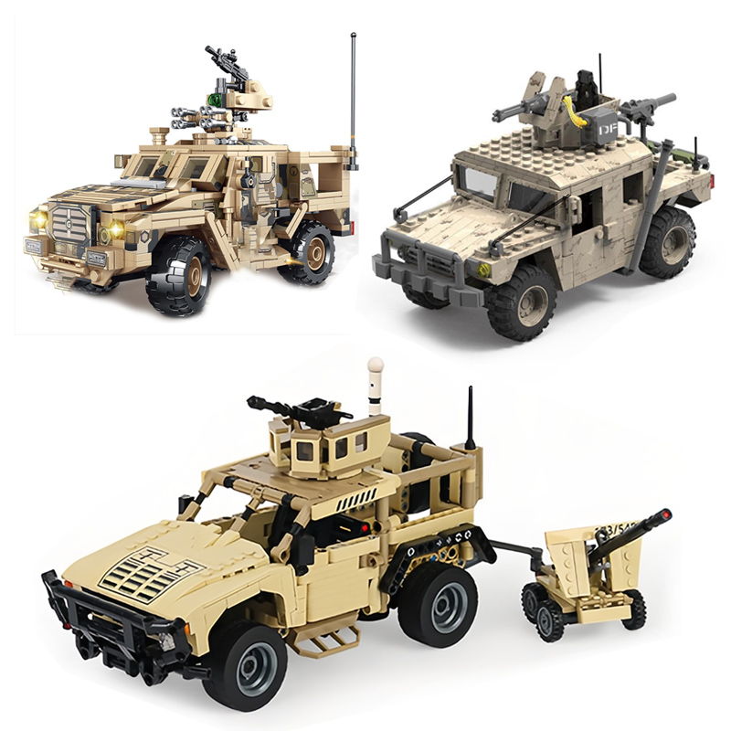 MOC wojskowy Hummer klocki do  – Lego Compatible Military Tank recenzja i cena