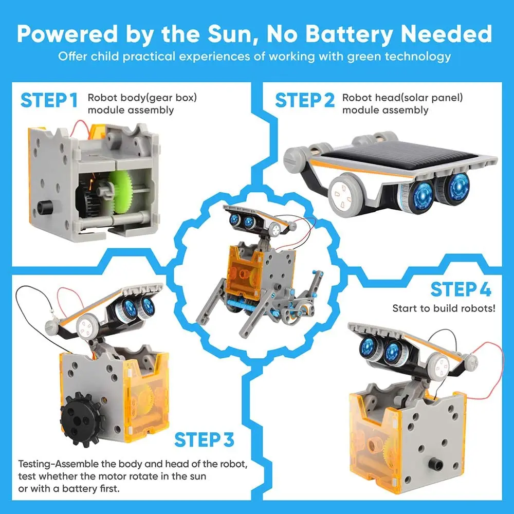 STEM 13 w 1 Edukacyjny robot s – Stem Solar Robot Kit For Kids recenzja i cena