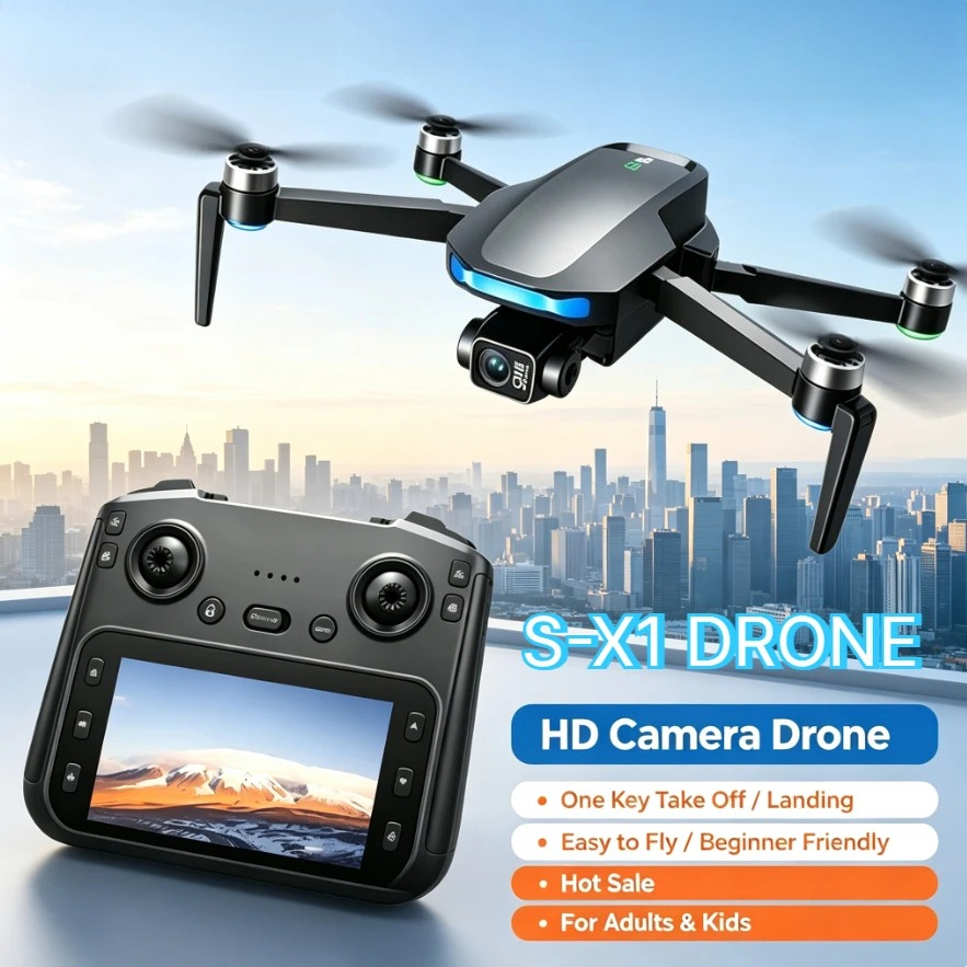 Oryginalny dron GPS S-X1 z kam – Fpv Brushless Rc Drone 4K recenzja i cena