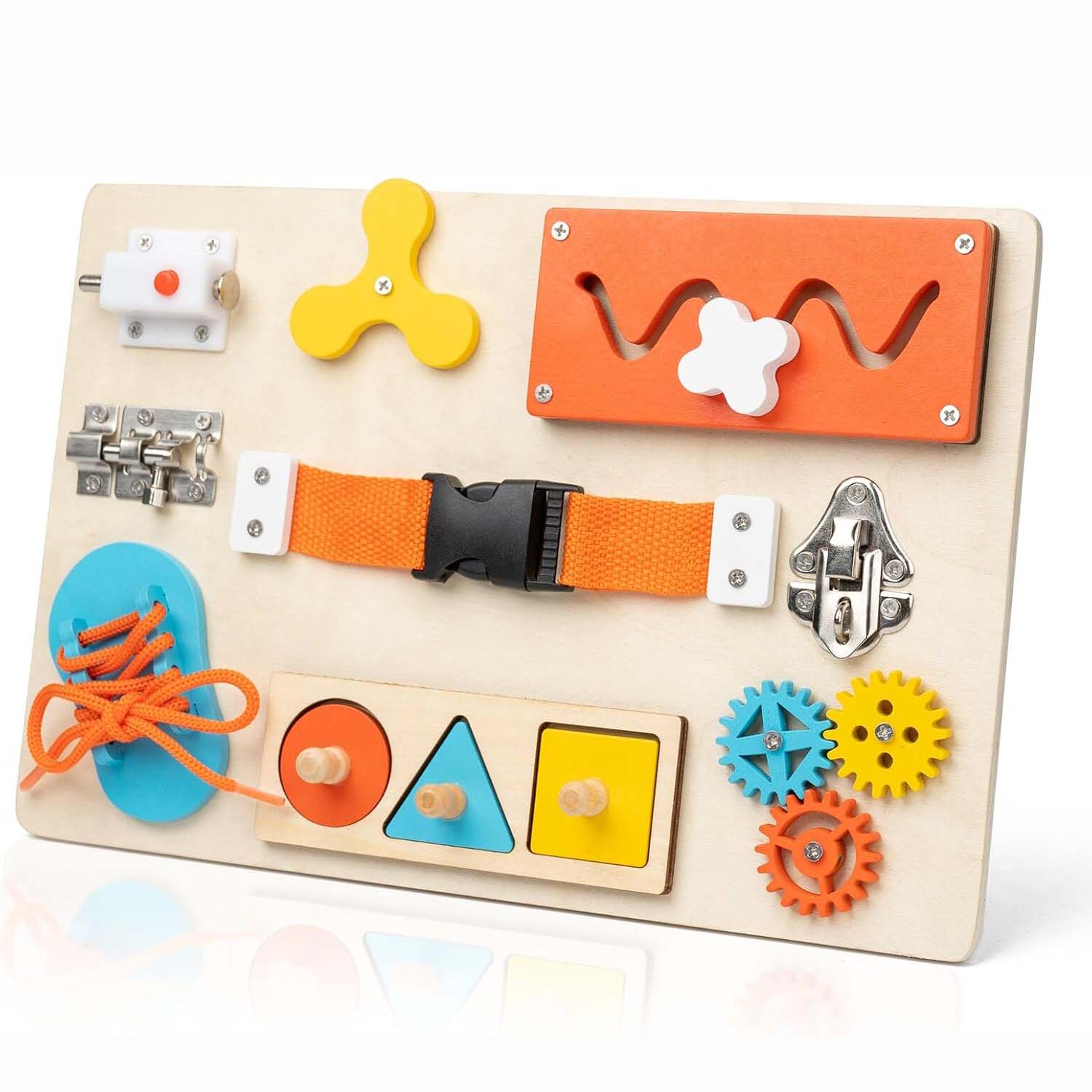 Tablica Manipulacyjna Montesso – Montessori Wooden Busy Board Toddler recenzja i cena