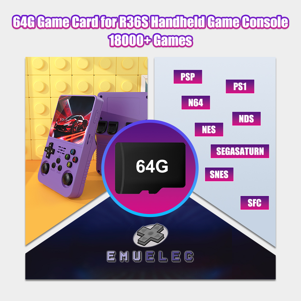 Karta TF 64G do konsoli retro  – Retro Handheld Game Console R36S recenzja i cena