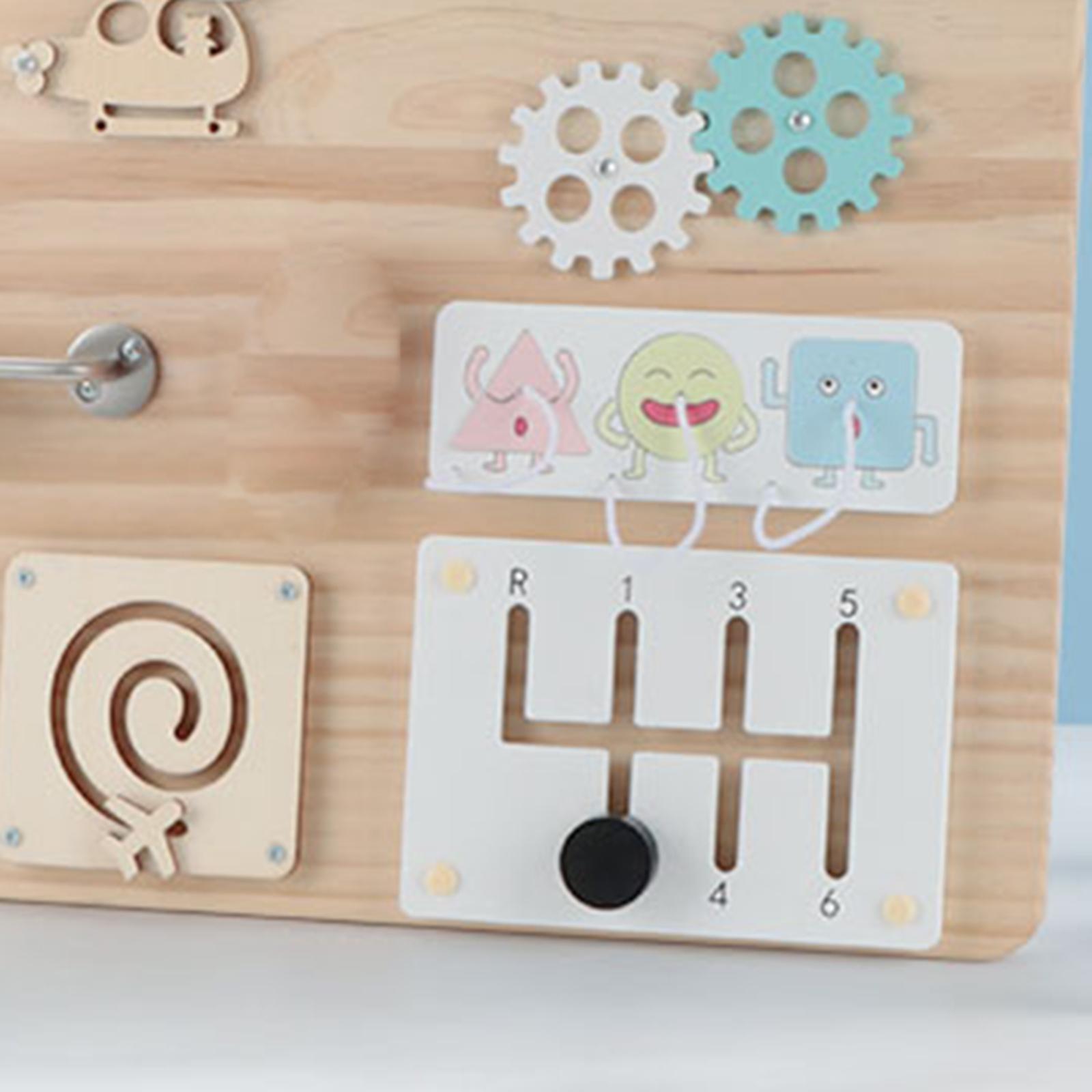 Drewniana tablica manipulacyjn – Montessori Wooden Busy Board Toddler recenzja i cena