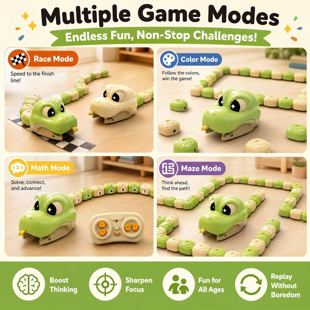 Zdalnie Sterowany Chciwy Wąż z – Educational Toys recenzja i cena