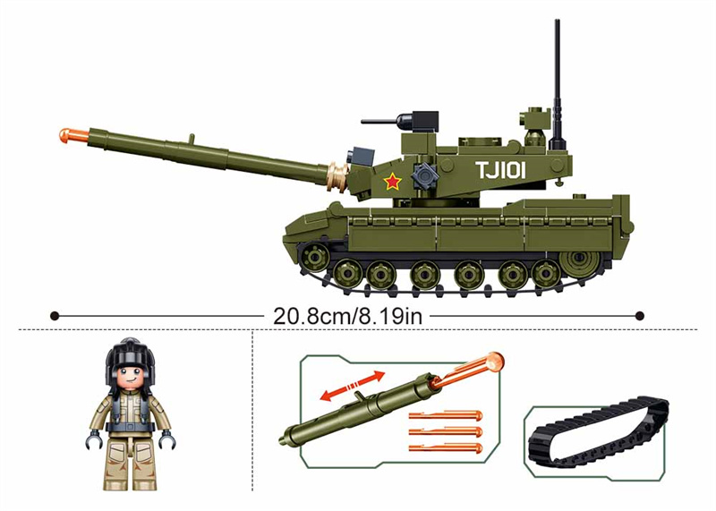 Sluban 183 Elementy Model Czoł – Lego Compatible Military Tank recenzja i cena