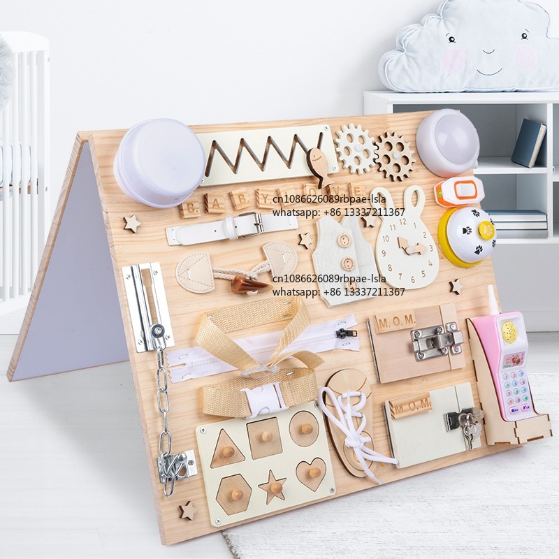 Montessori Tablica Manipulacyj – Montessori Wooden Busy Board Toddler recenzja i cena